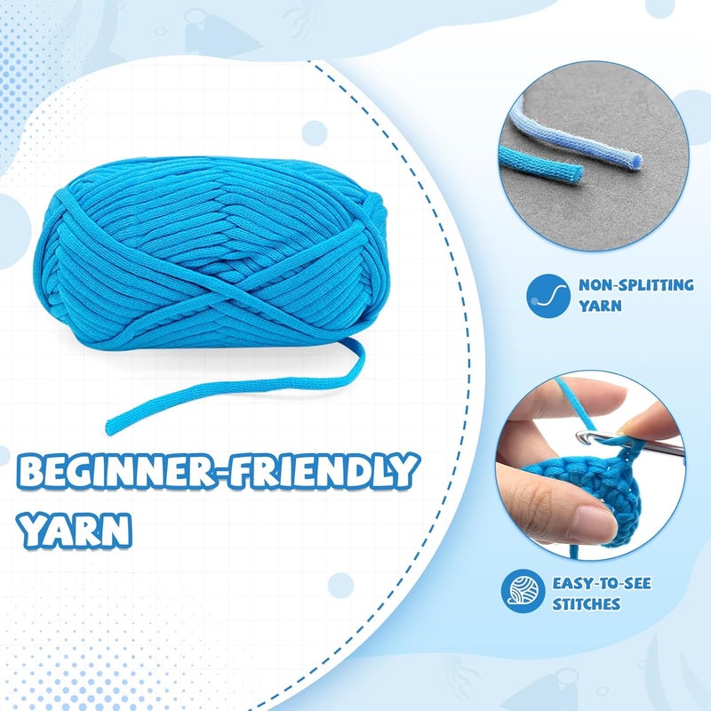 SGIBYN Crochet Kit for Beginners, 11.8 Inch Large Axolotl Amigurumi Crochet Kit with Step-by-Step Video Tutorials, Easy Animal DIY Knitting Craft Kit for Women, Teens & Adults - Image 5